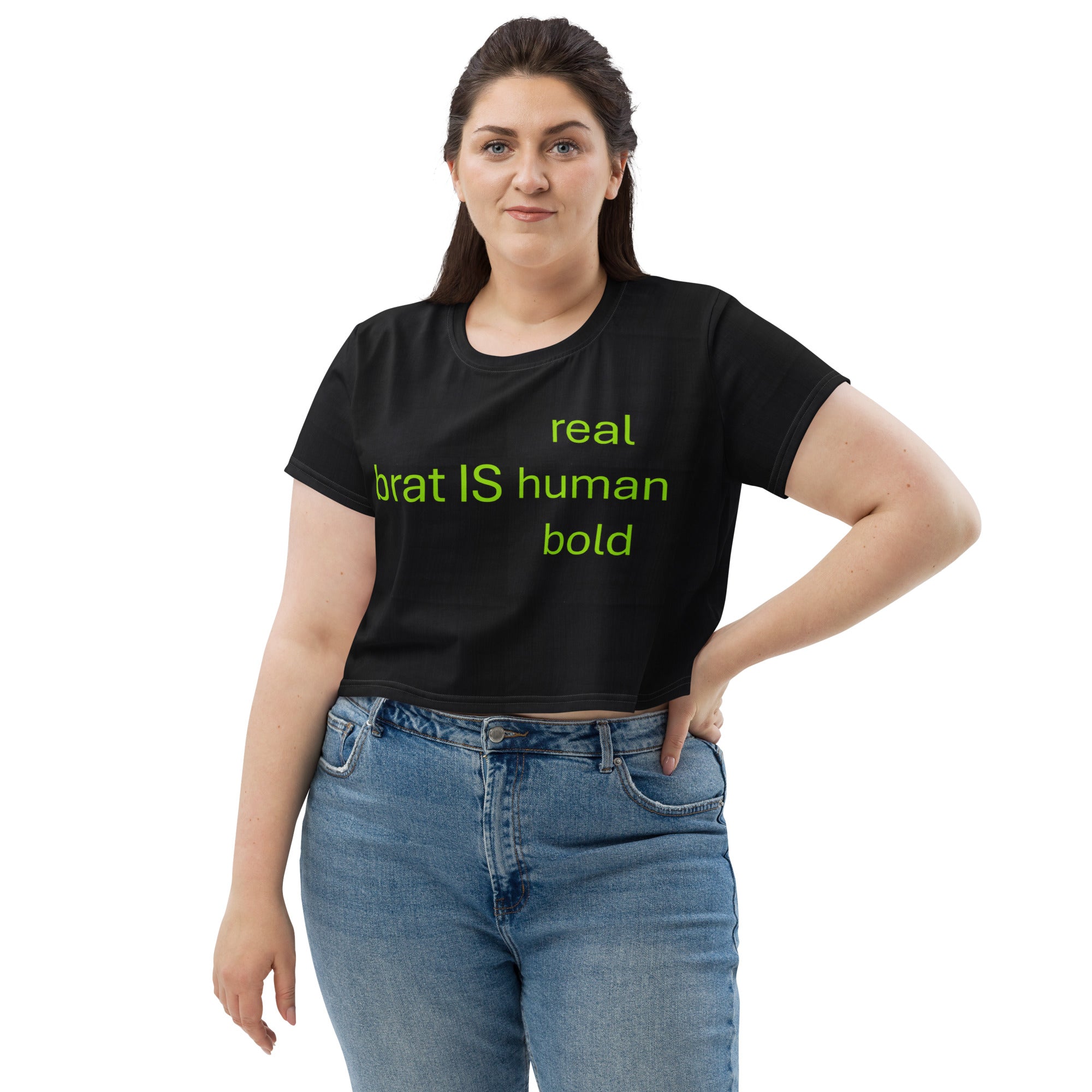 black-brat-green-crop-top-women-brat-is-real-fitness-top-streetwear-party-top-wickedyo_1_2 5